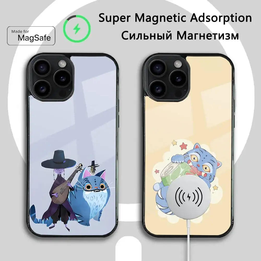 

KPop D-Demon H-Hunters Phone Case For iPhone 16 15 14 13 12 11 Plus,Pro,Max Mini Magsafe Magnetic Wireless Charging