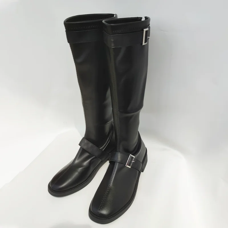 Zapatos Anime Soul Sakata Gintoki, botas negras para Cosplay, alta calidad, para hombres y mujeres, hechos a medida