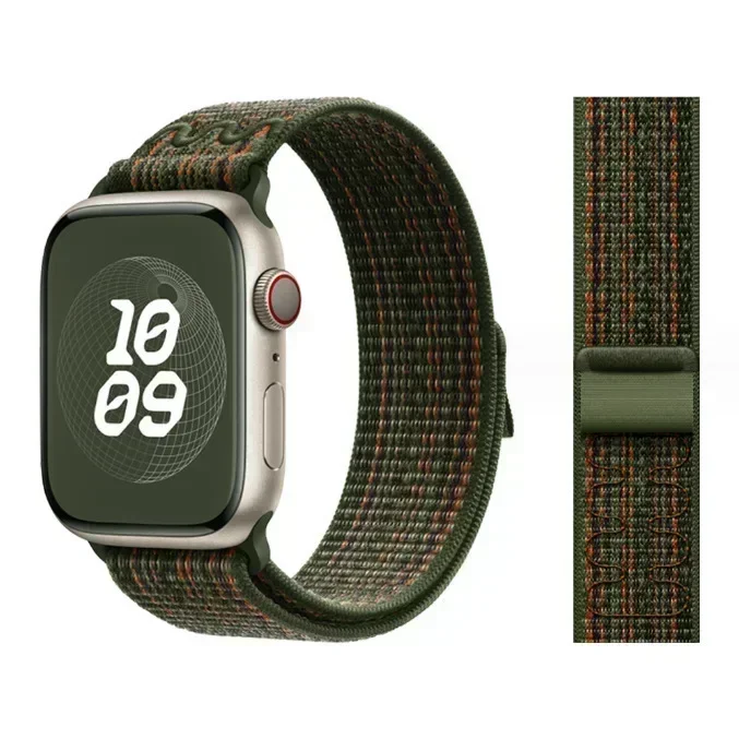 Armbänder für Apple Watch Band 45 mm 46 mm 42 mm 49 mm 44 mm für Nike Nylon Sport Loop Armband Correa iWatch 10 9 8 7 6 5 4 SE Ultra 2 – Detail 21