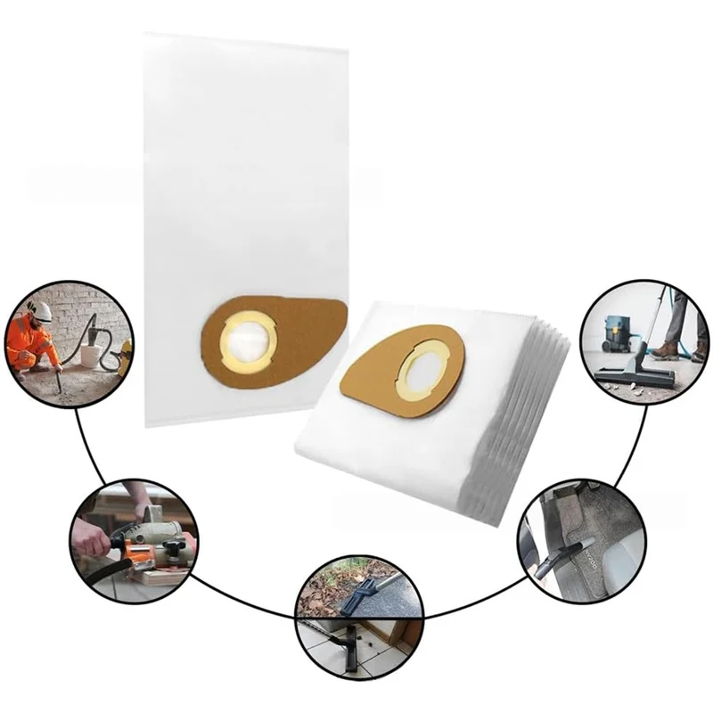 TAIGH-For Nilfisk Buddy II 12/18 استبدال كيس الغبار-أكياس القمامة غير المنسوجة لأجزاء مرفق المكنسة الكهربائية #6