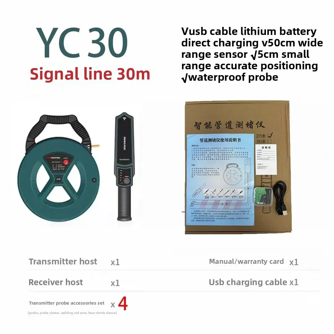 Utility Pipeline Blockage Meter For Removing Wall Blockages, High-precision Conduit Detector For Unblocking Electrical Induction