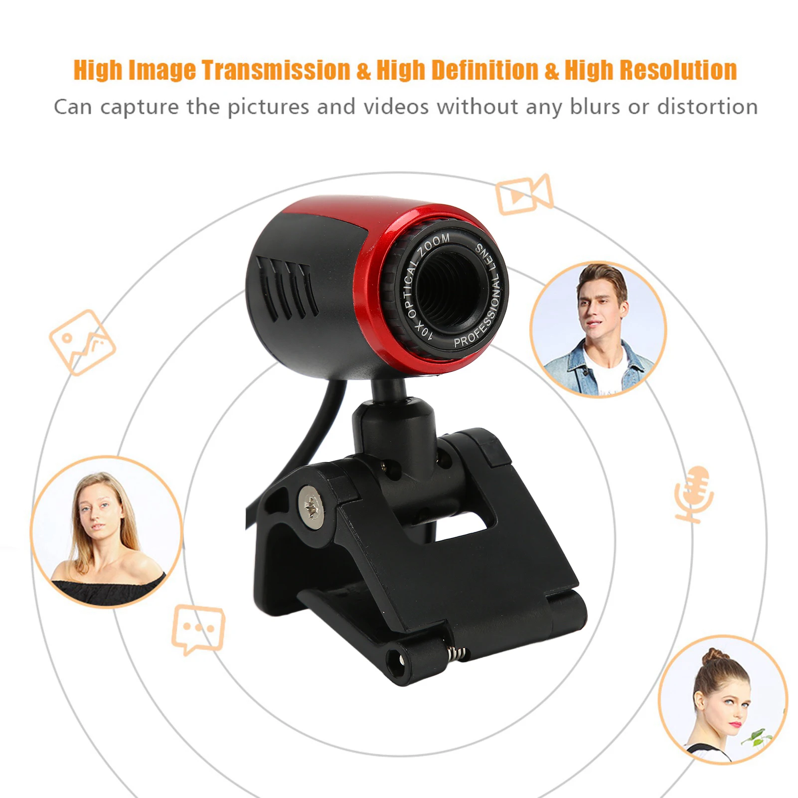 데스크탑 카메라 USB2.0 마이크 HD 웹캠 웹 카메라 캠 360도 컴퓨터 PC 노트북용 Skype/MSN 웹 카메라 USB 카메라