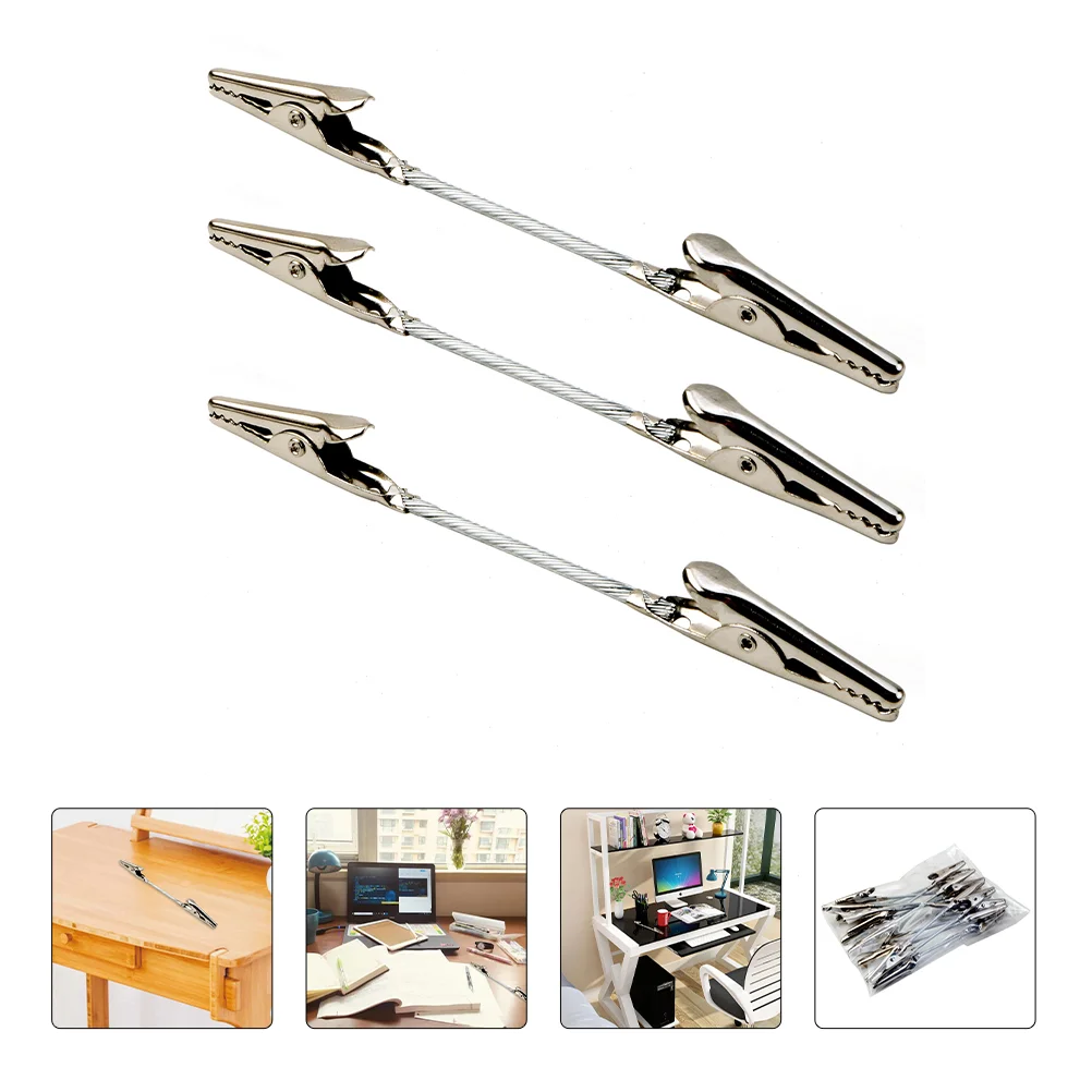 12 Pcs Note Folder Alligator Clips DIY Accessories Holder Cards Clamps for Metal Postcard Holders Picture