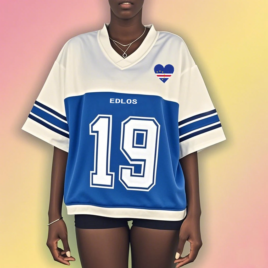

Summer outfit with Ins style oversized ball jersey, personalized spicy girl, digital print, unisex top, casual