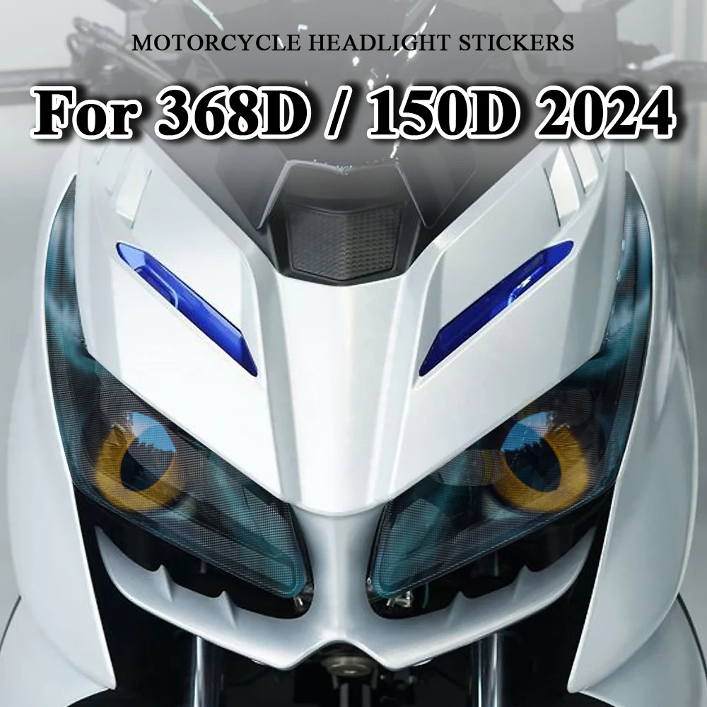 

For Zontes ZT368D 368D 368 D 368d 2024 Motorcycle Headlight Stickers Accessories Motorbike Headlamp Decals For ZT150D 150D 2023