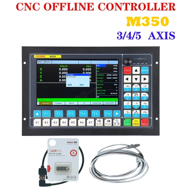 Free shipping M350 DDCS EXPERT 3/4/5 axis CNC offline controller for engraving machine milling machine instead mach3 DDCSV3.1