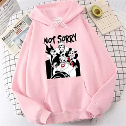 Fashion Disney Cartoon AutumnNew Villains Bad Girl Have More Fun Hoodie 90s Casual Cartoon Hoodies Pleasure Sweatshirts Home Top