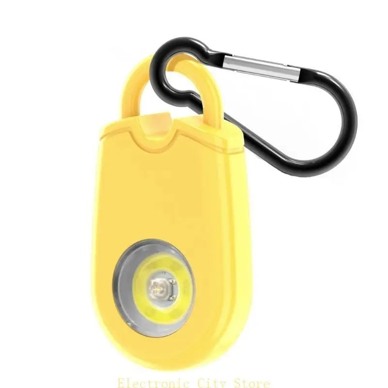 Safety Alarm 130dB Alarm Keychain with LED Light HU8D