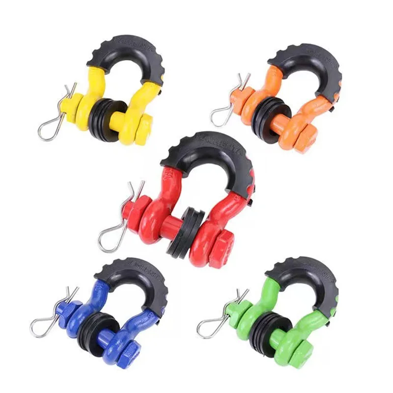 2pcs 28660lbs Break Strength D-Ring Anchor Shackle for Off-Road Jeep Vehicle Recovery 5/8\