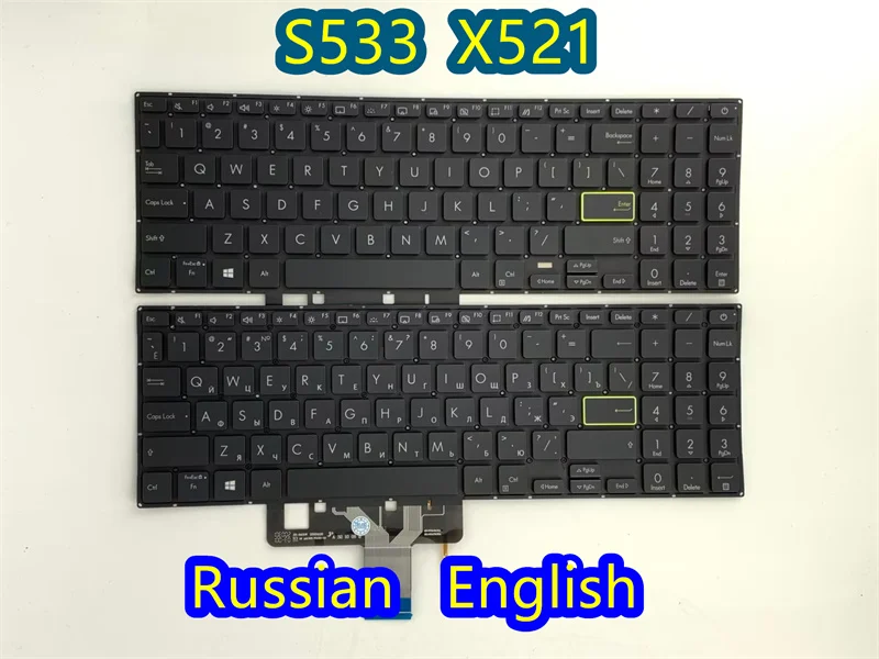 RU/US/SP/LA laptop keyboard for ASUS VivoBook E510M S533EA S533FA S533FL S533JQ S5600F S533 X521 X521F Backlight