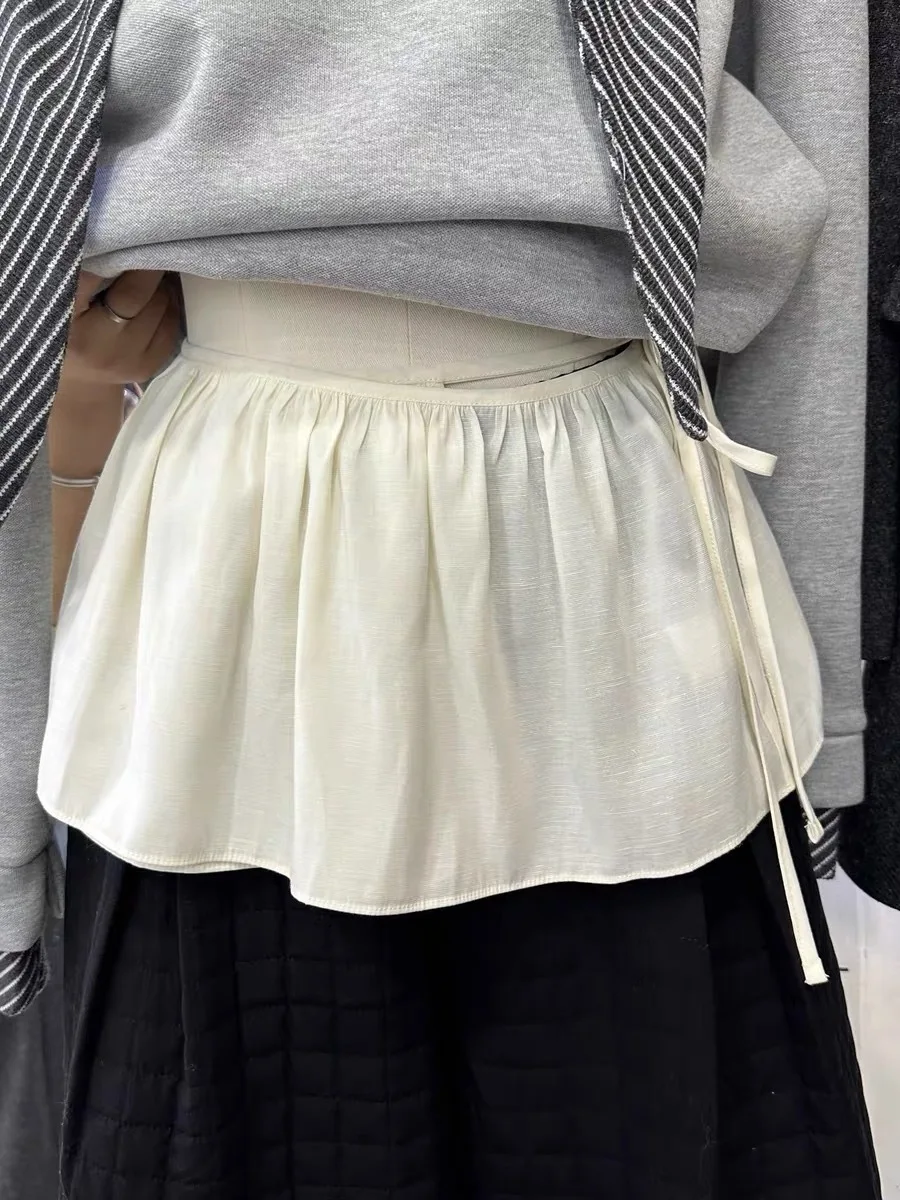 

Cherry Blossom Pink One-Piece Bow Tie f Skirt Women's 2026 Early Spring New Sle Layered High Waist A-Line Fluffy ort S...