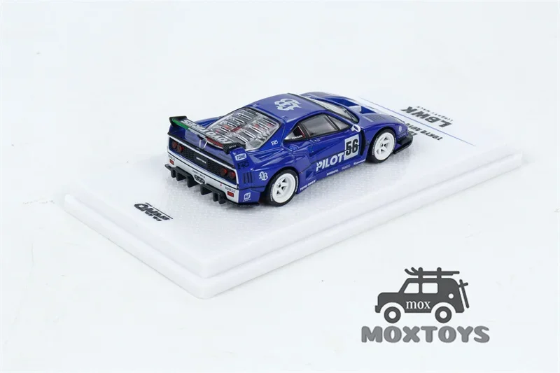 INNO 1:64 LBWK F40 Tokyo Auto Salon 2024 #56 Blue Diecast Model Car