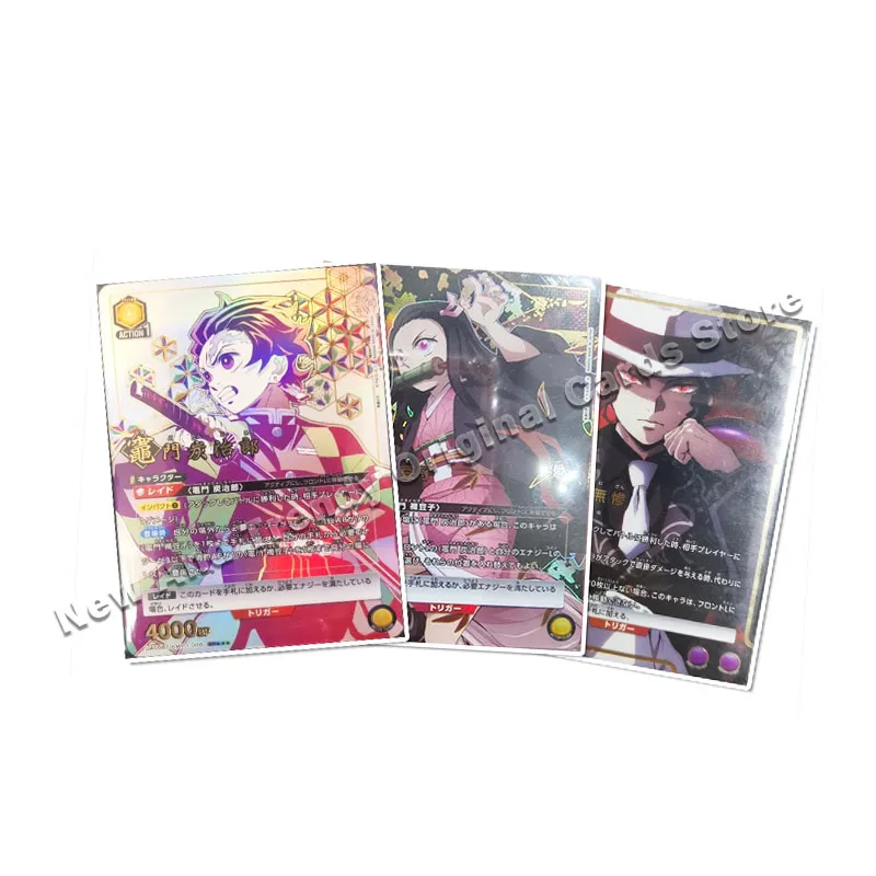 Bandai-Cartes à collectionner Rick Anime japonais, Demon Slayer, GT supplémentaire, Original, Cadeaux de vacances, Jouets pour enfants, Garçon