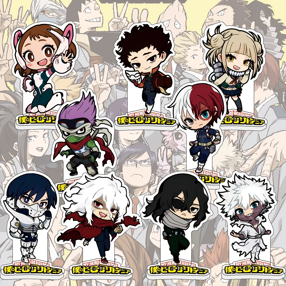 My Hero Academia Anime Acrylic Stand, Plastic Pendant Collectible Accessories Great Gift for Fans, Cute Desk Decor Bag Charm