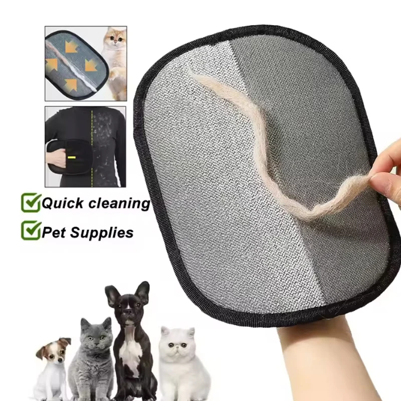 1/2/3 قطعة كهرباء إزالة شعر الحيوانات الأليفة قفازات القط الكلب مجموعة الشعر فرشاة الشائكة جهاز المنزل مكشطة الشعر قفازات التهيأ #1