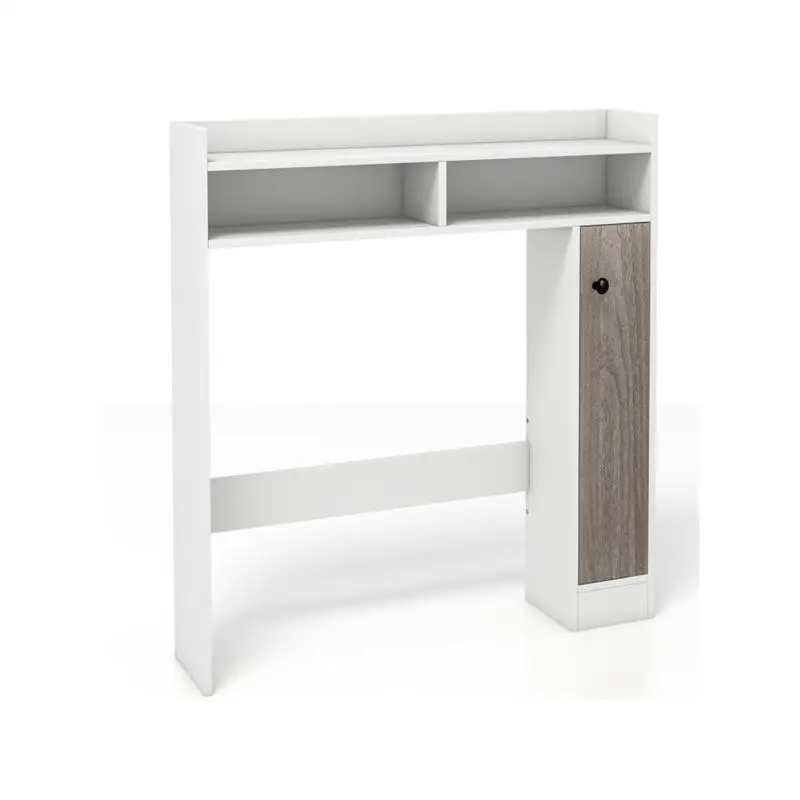 رف تخزين خزانة الحمام الأبيض لتنظيم أساسيات الحمام