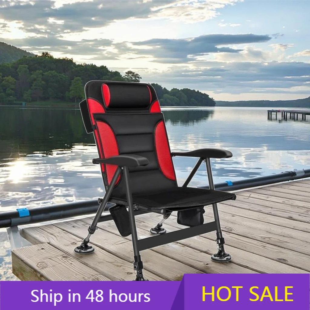 

YTYIN Hot Selling Multifunctional Portable Style Reclining Aluminum Alloy Folding Fishing Chair for Raft Fishing Outdoor Fishin