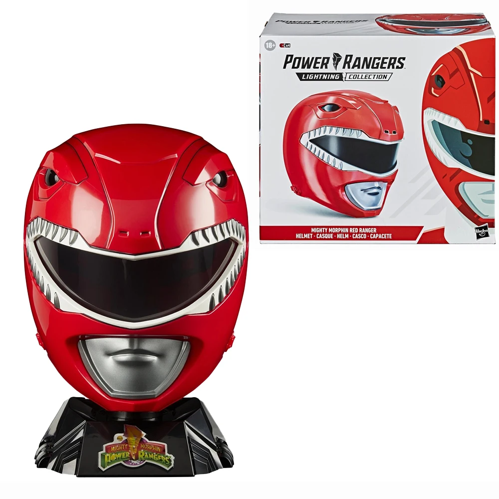 In Stock Original Lightning Collection Kyouryuu Sentai Zyuranger Mighty Morphin Red Ranger Helmet Good Gifts Cosplay Toys