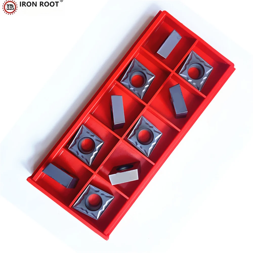 IRON ROOT Turning Blade CCMT060204,060208,09T304,CCMT120408,TG2115 CNC Lathe Turning Tool  Turning Carbide Insert SCLCR P.M.K