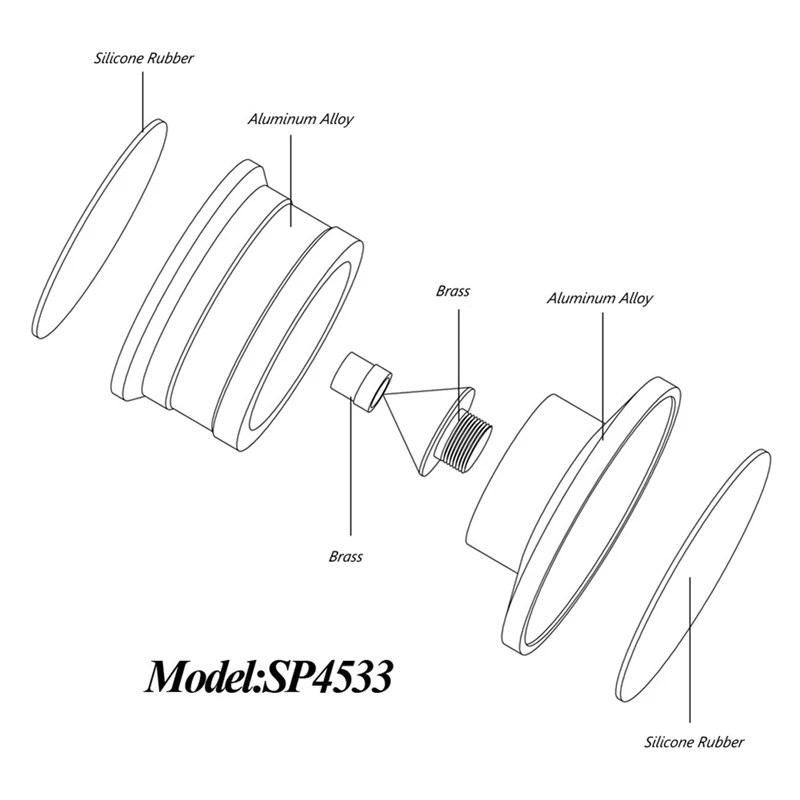 AEE7-4Pcs Speaker Isolation Spikes, Speaker Base Pads With Non-Slip Base Pad For Turntable Amplifier