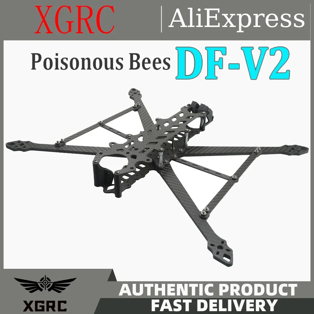 

Poisonous Bees DF-V2 FPV Drone Frame KIT 8/9/10inch 367/387/427mm Carbon Fiber For RC FPV Long Range Freestyle Drone Quadcopter