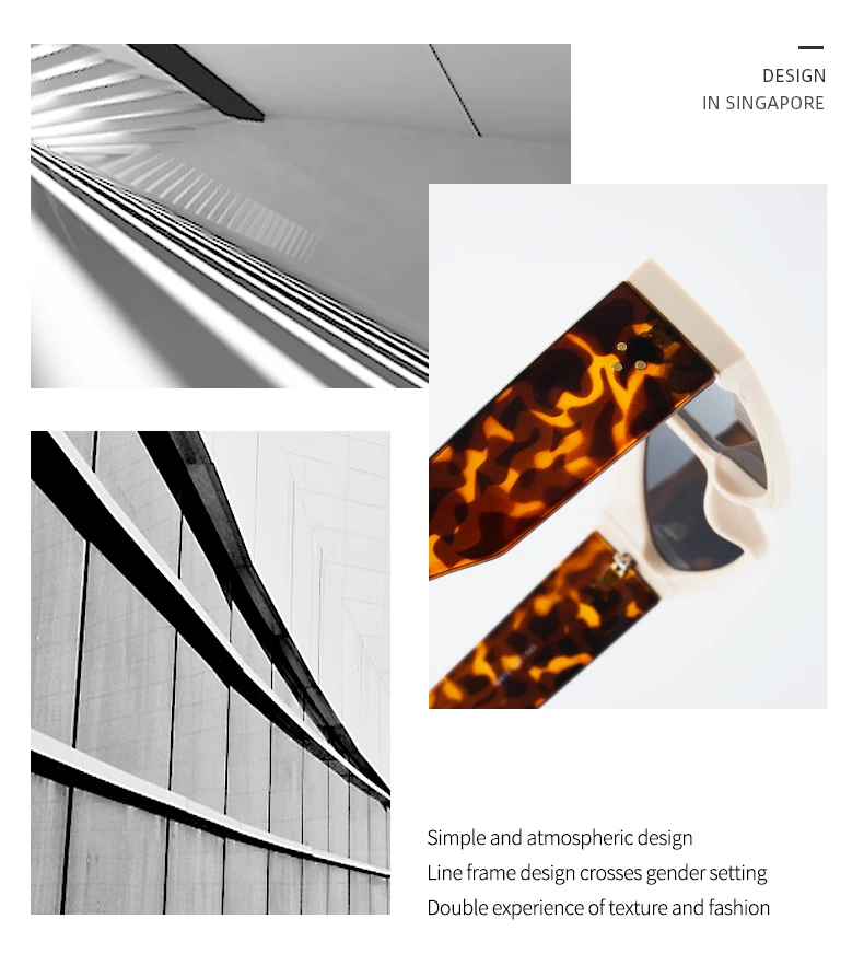 Grenzüberschreitende neue einteilige Sonnenbrille, europäische und amerikanische personalisierte einteilige Brille mit großem Rahmen, trendiger Street-Style M475 – Detail 5