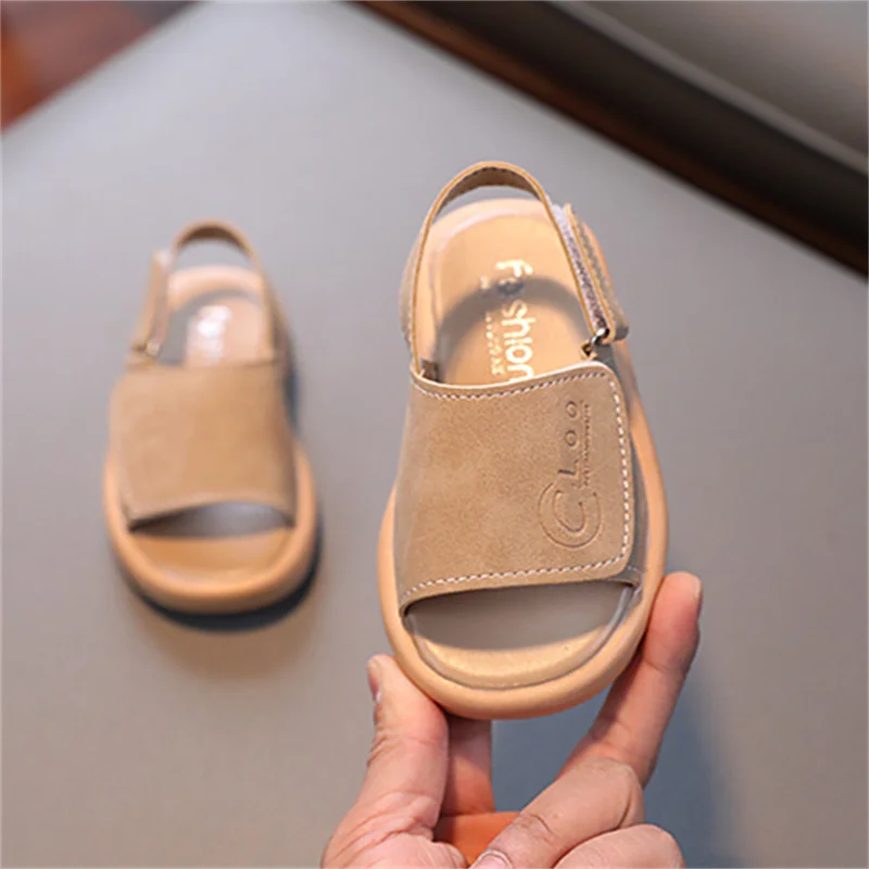 

Summer Boys Girl Slippers Kids Shoes Flat Bottom Open Toe Printed Indoor Shower Casual Slippers Child Students Dormitory Sandals