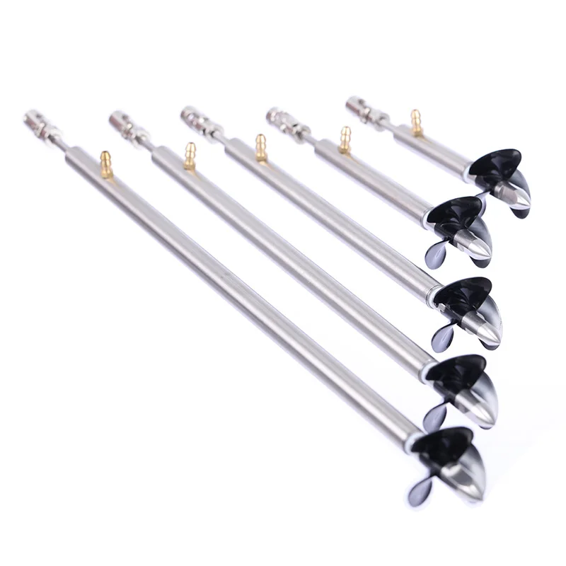 1 Satz einschließlich RC-Boot, 4-mm-Antriebswelle aus Edelstahl + Wellenhülse mit Fettdüse + 3-Blatt-Propeller + Propellermutter + Kardangelenk