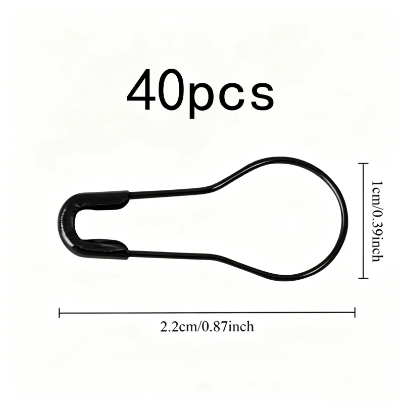 40 pcs Gourd Safety Pins, Durable Iron Material, suitable for DIY Craft Projects, Gourd-Shaped Head, Multipurpose