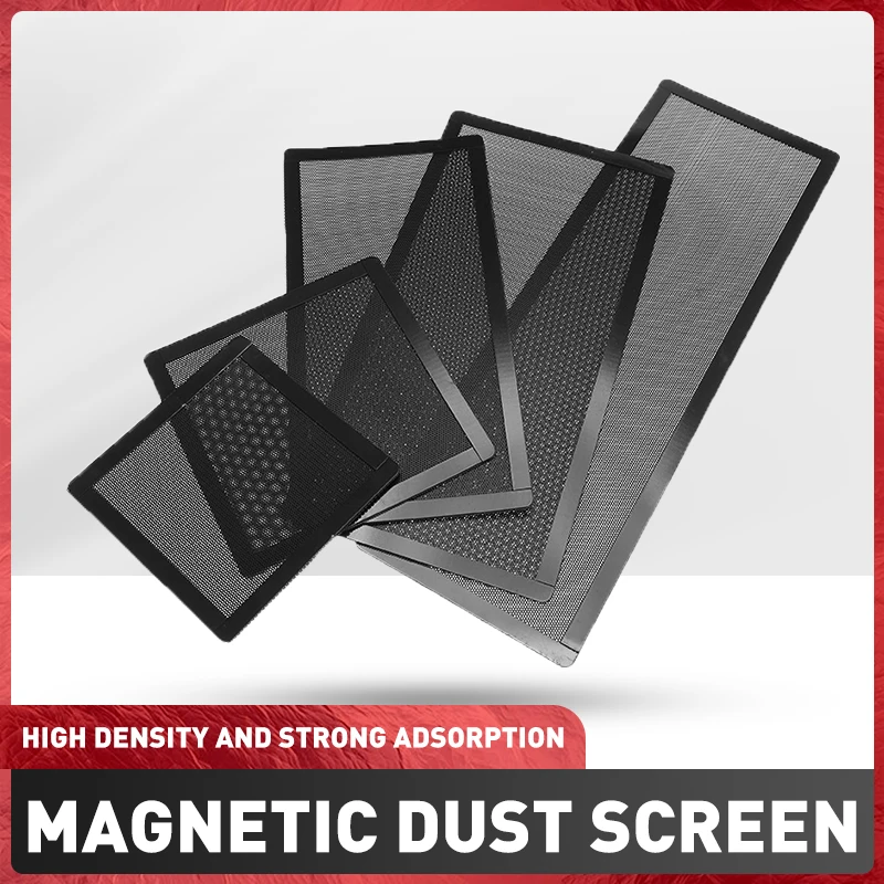 12*12CM/14*14CM PC Chassis Cooling Dust Filter Magnetic PVC Net Guard Fan Cover Dust Filter Antidust Net 12*24CM/14*28CM/12*36CM