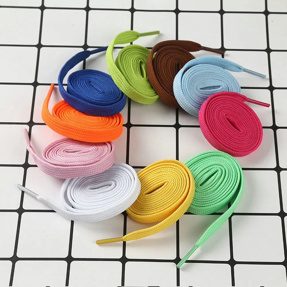 140cm Doblue Layer Thickened Flat Hollow Colored High Quality Shoe Soft Laces For Board Shoes Canvas Shoes Sneakers Sports Shoes