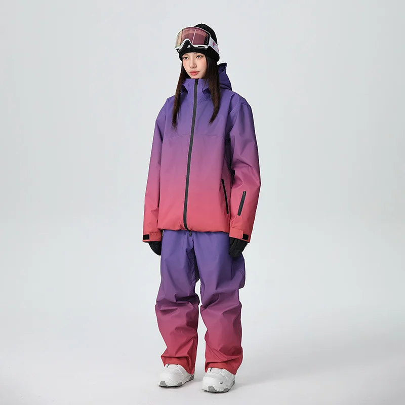 2026 Searipe Gradient 3L Ski Suit Waterproof Windproof Snow Wear Jacket Pants Set Single & Double Board Skiing Clothing