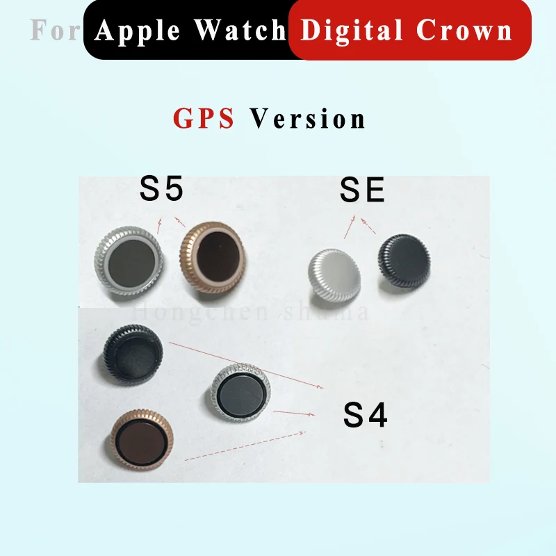 Side Roller Button Digital Crown For Apple Watch Series 4 5 SE 6 7 8 40 44 LTE GPS Aluminum Case Middle Frame Bezel Replacement