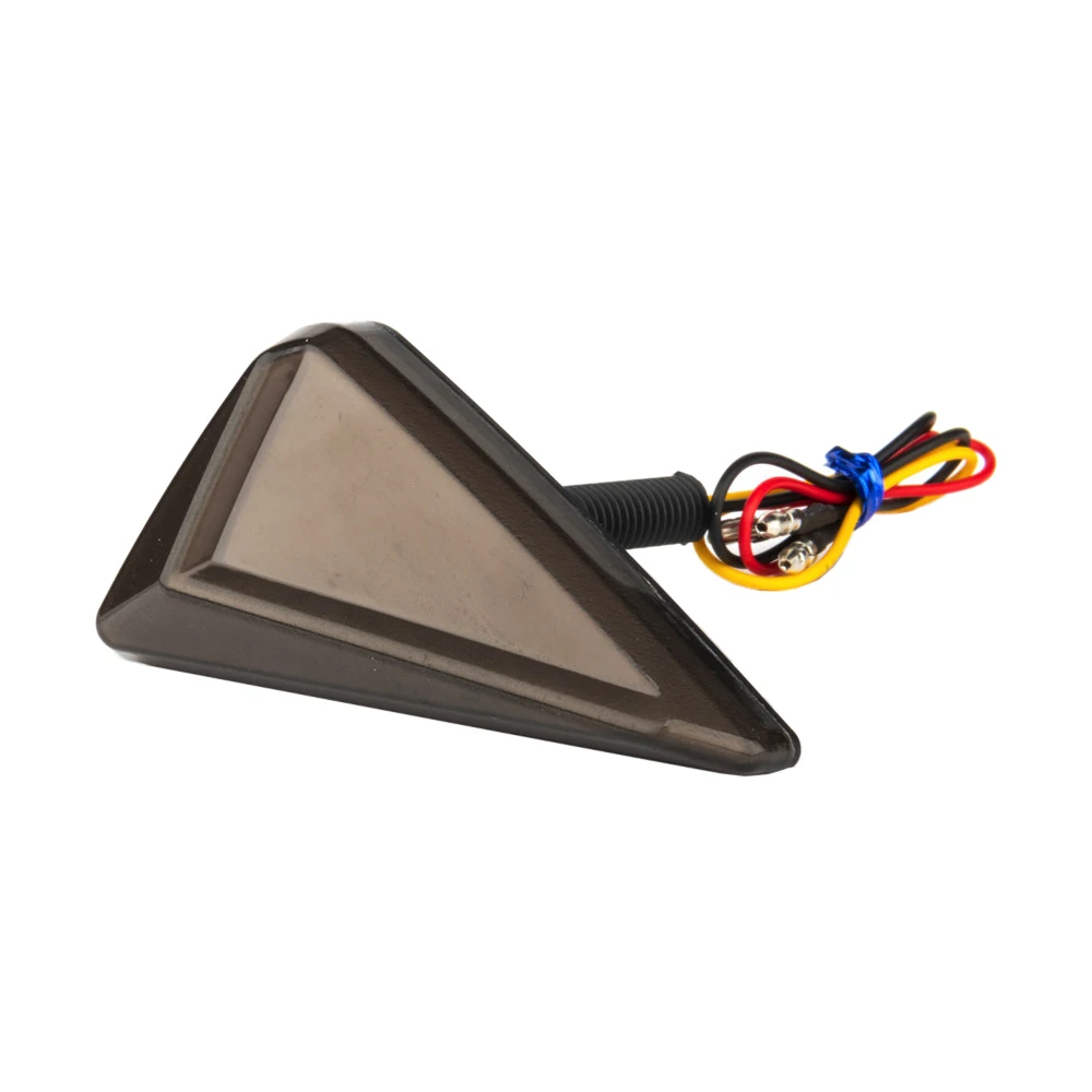 10MM Motorcycle Flush Mount Triangle Turn Signal Light Amber White Red LED Indicator Lamp DRL Blinker Flasher Moto Accessories image 5