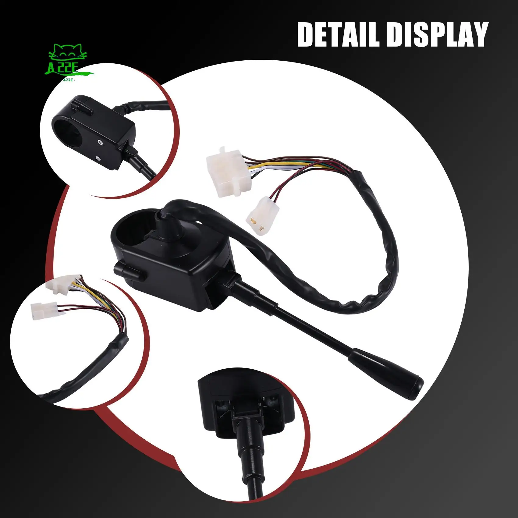 

A22E-Steering Column Turn Signal Switch Far And Near Light Switch Horn Push-Button For Mercedes-Benz & Old Tractor And Truck