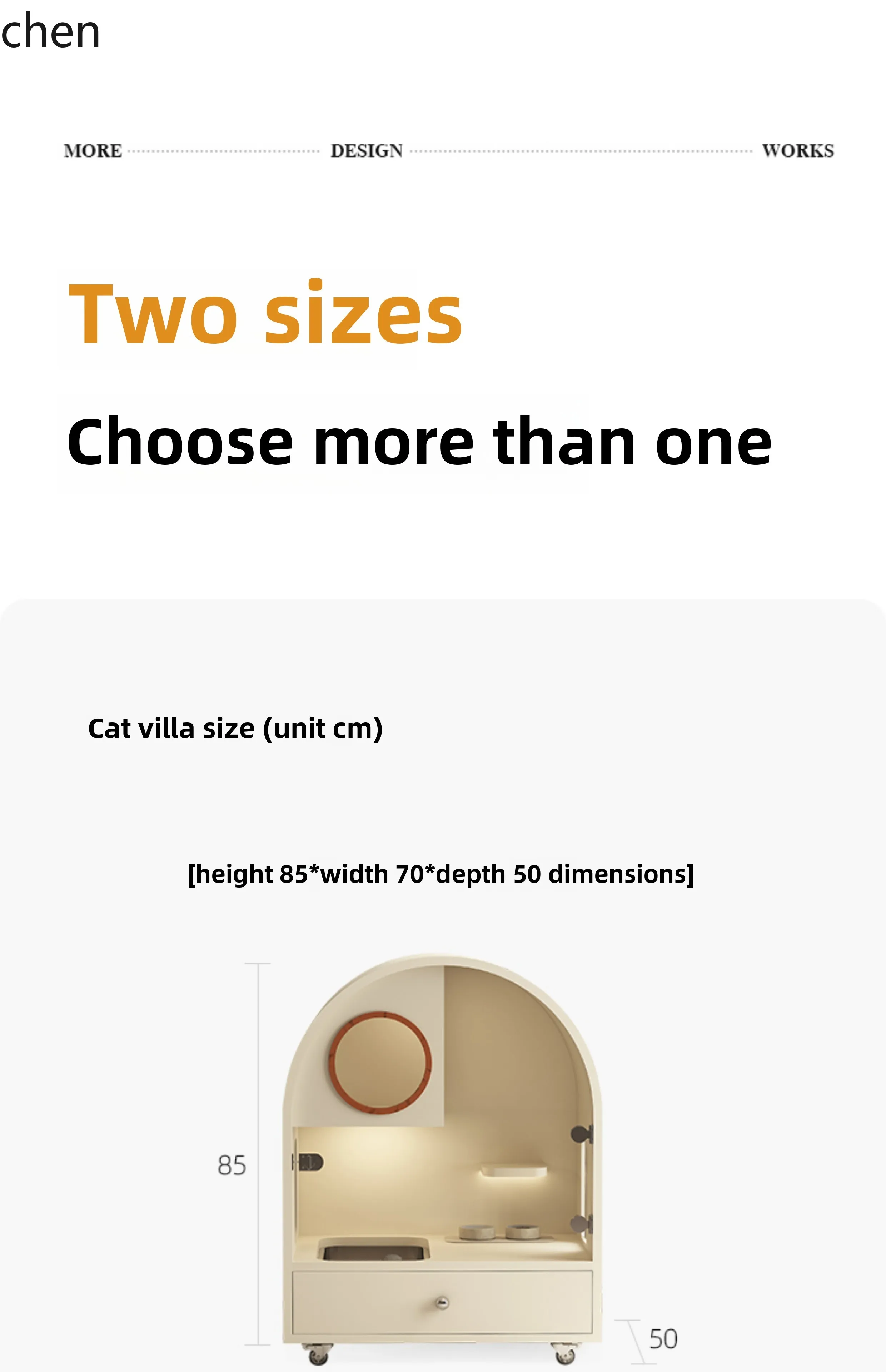 LXC armadietto per gatti termostatico per villa per gatti con WC integrato sistema di aria fresca gabbia per uso domestico nido per gatti