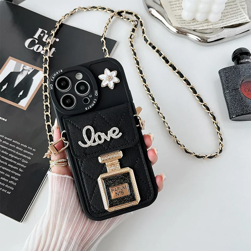 حافظة جلدية كروس لهاتف آيفون 17 اير 16 15 14 11 برو ماكس 13 12 ميني 7 8 بلس محفظة حامل بطاقة الغطاء الواقي للنساء