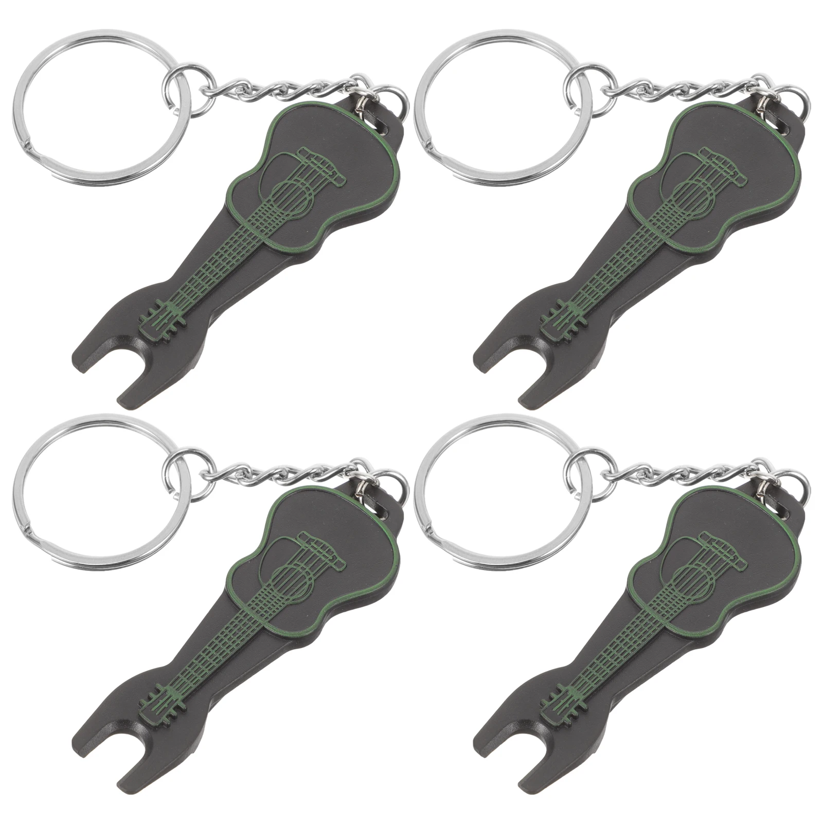 

4Pcs Acoustic Guitar Bridge Pin Puller Plastic Lightweight Keychain Tool Guitar String Changing Kit Essential Accessories