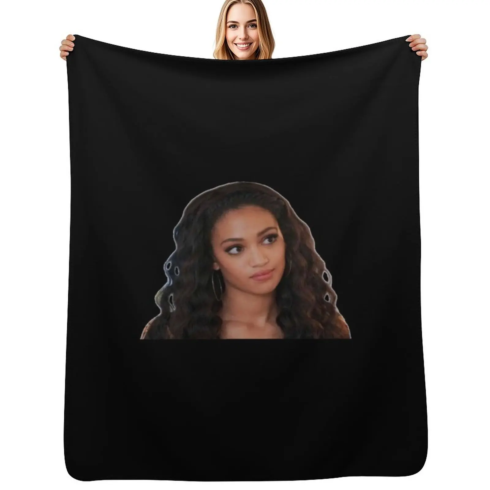 Olivia Baker Sticker Throw Blanket Travel Size Cozy Blanket for Plane Train