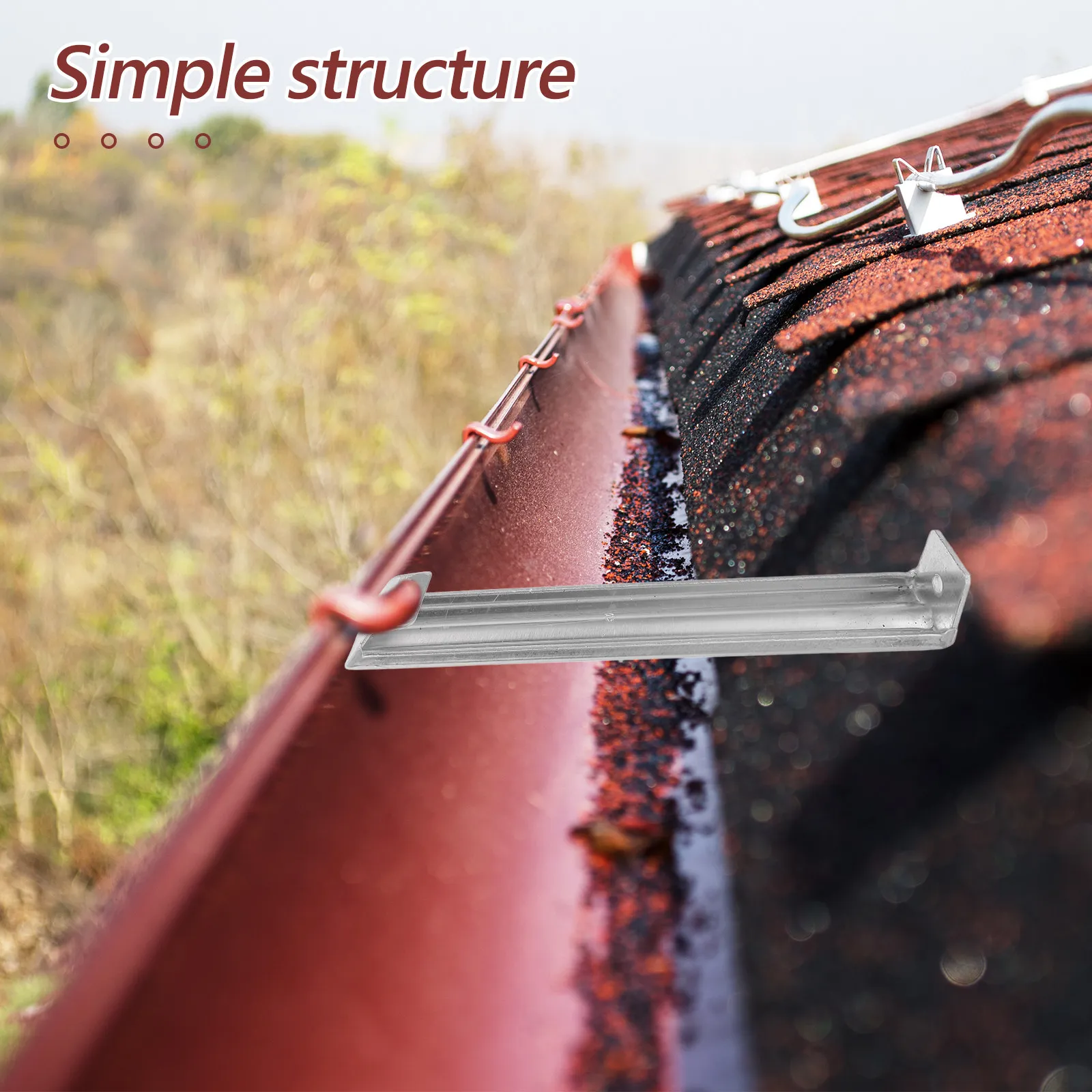 Gutter Holder Bracket Heavy Duty Rain Roof Support Hanging Brackets Hanger Metal for