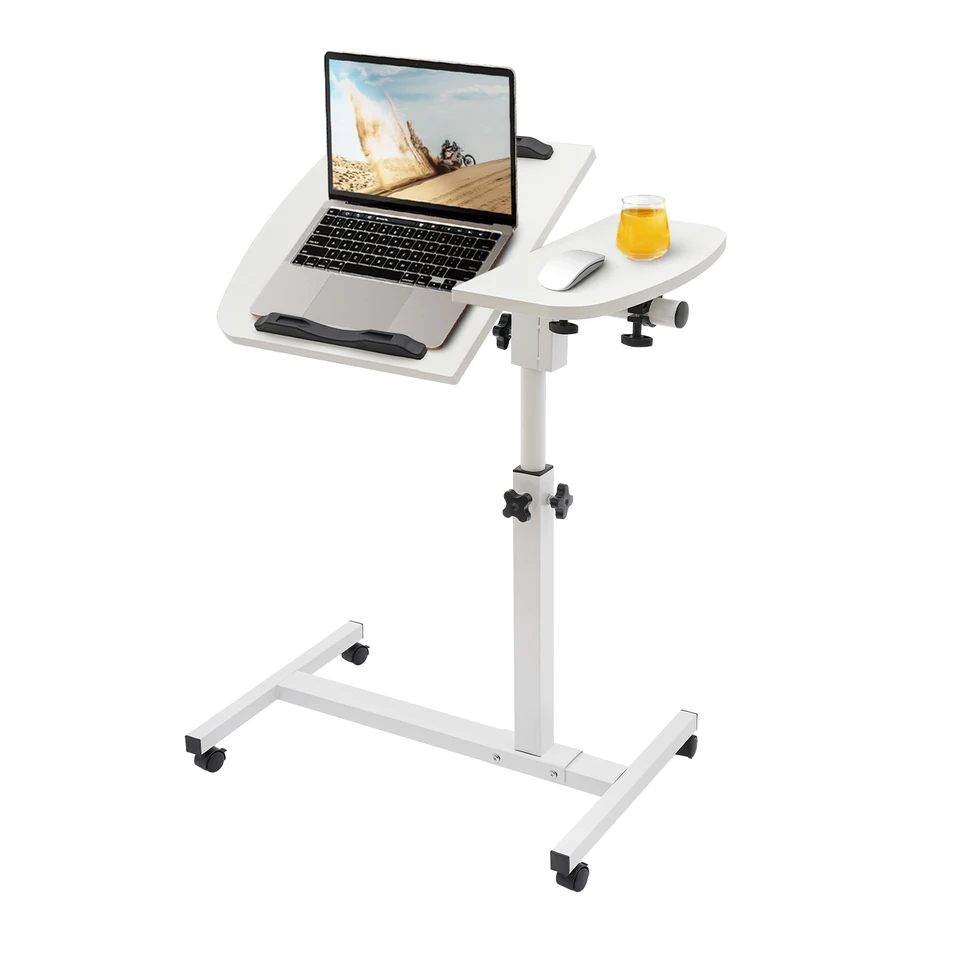 Adjustable Portable Laptop Stand with Rolling Wheels