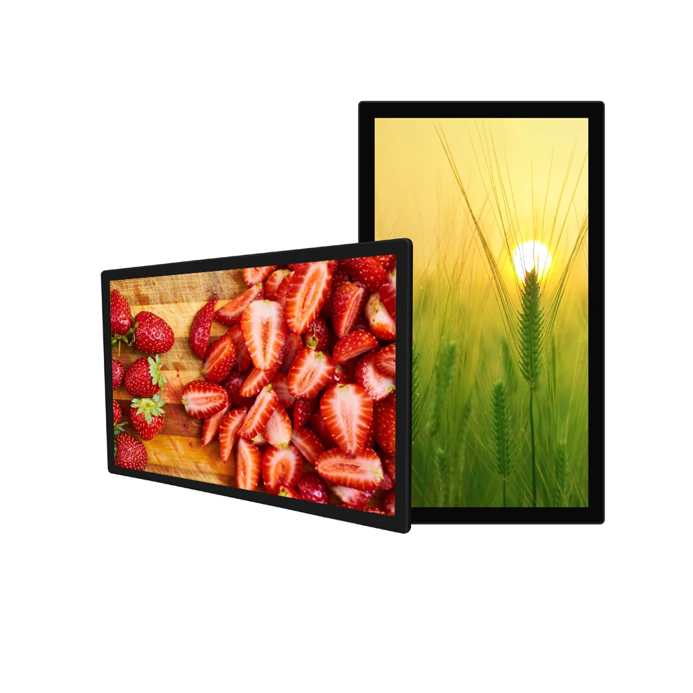 

HD resolution good quality LCD electronic digital picture photo frames 32 inch with metal case wall mount for shop