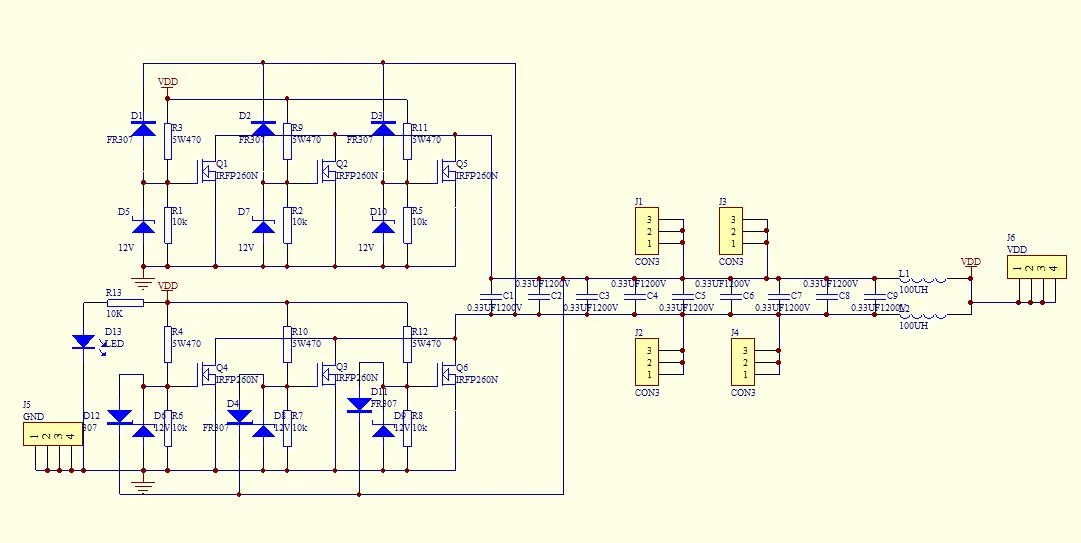 3000W 50A Tapless 6-Rohr ZVS Hochfrequenz-Induktionsheizmaschine Abschreckenmodul DIY Kit