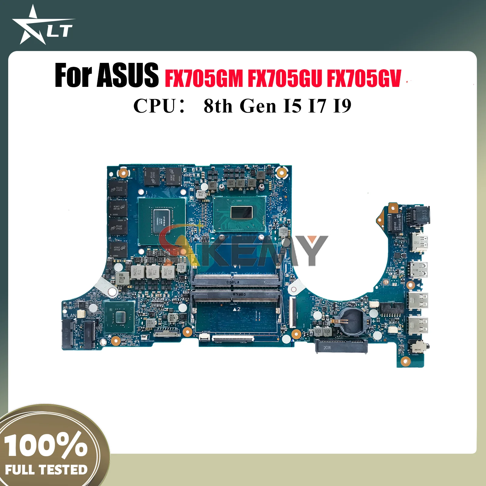 

FX705GM Laptop Motherboard For ASUS TUF Gaming FX705GV FX705GM FX705 FX705GU Notebook Mainboard With I5 I7 I9 CPU 100% tests OK