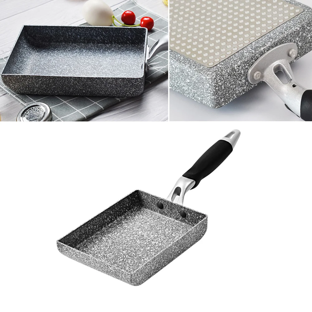 

Non Stick Griddle Pan Coating Omelet Frying Pans Rectangular Omelette Universal Nonstick