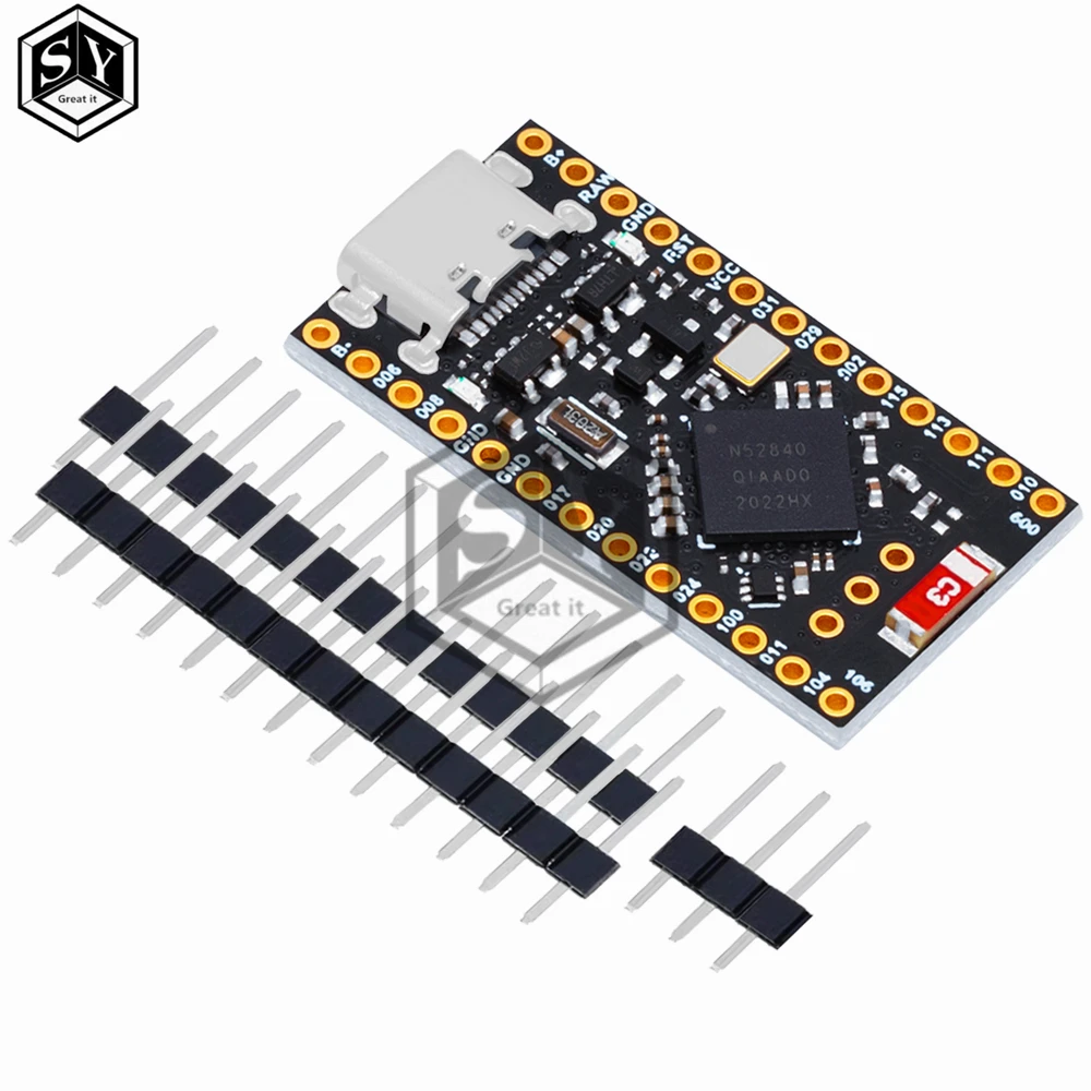 NRF52840 لوحة تطوير ، متوافقة مع Nice! نانو V2.0 إدارة شحن بلوتوث ، برو مايكرو NRF52840
