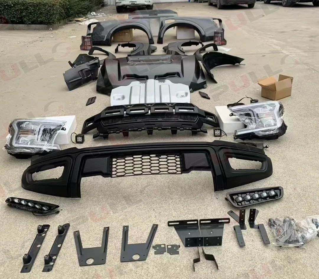 

New High Quality Car BodyKit for Ranger 2012-2021 to F150 2018 HULK Include Front and Rear Bumper