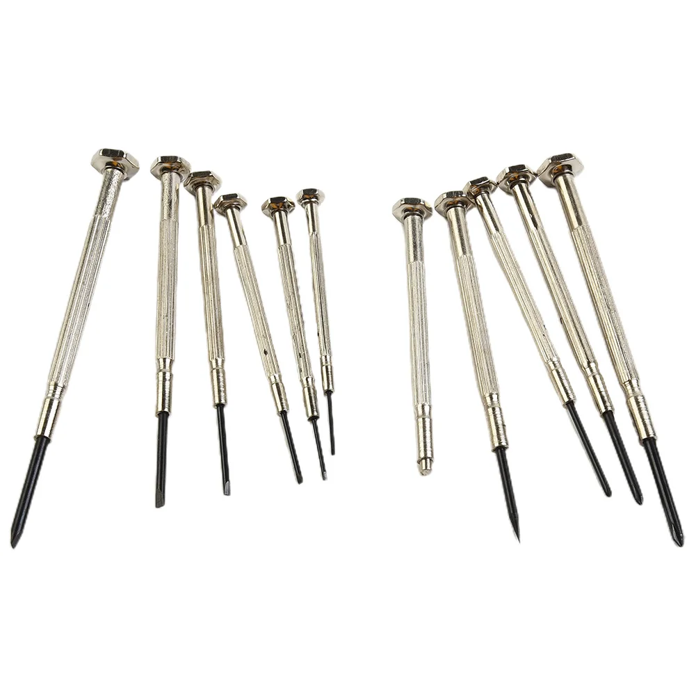 

Repair Tool Screwdriver Set 11Pcs/Set Watch Repair Chrome Vanadium Steel Magnetic Organization Case Precision Silver