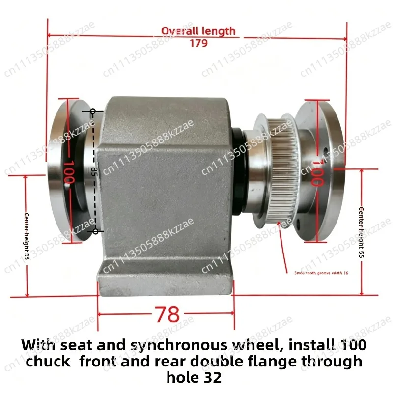 Billiard Rod Repairman, Special for Lathes, Front and Rear Flanges Spindle, Large Hole Installation, Double Chuck High Precision