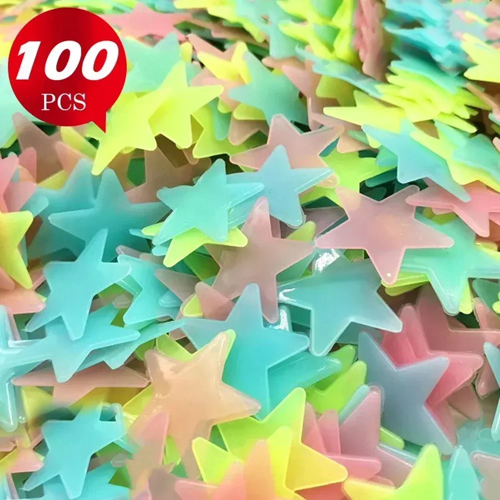 Glow Stickers For Kids Glow In The Dark Stars Kids Room Decoration Safe Materials Shines Brighter Absorbs Light